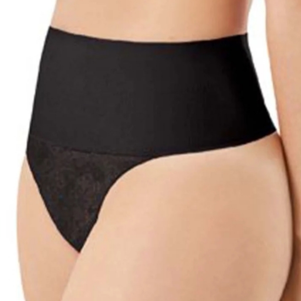 Women 2X Shapewear Tame your Tummy Lace shaping Thong Plus size cooling stretchy
